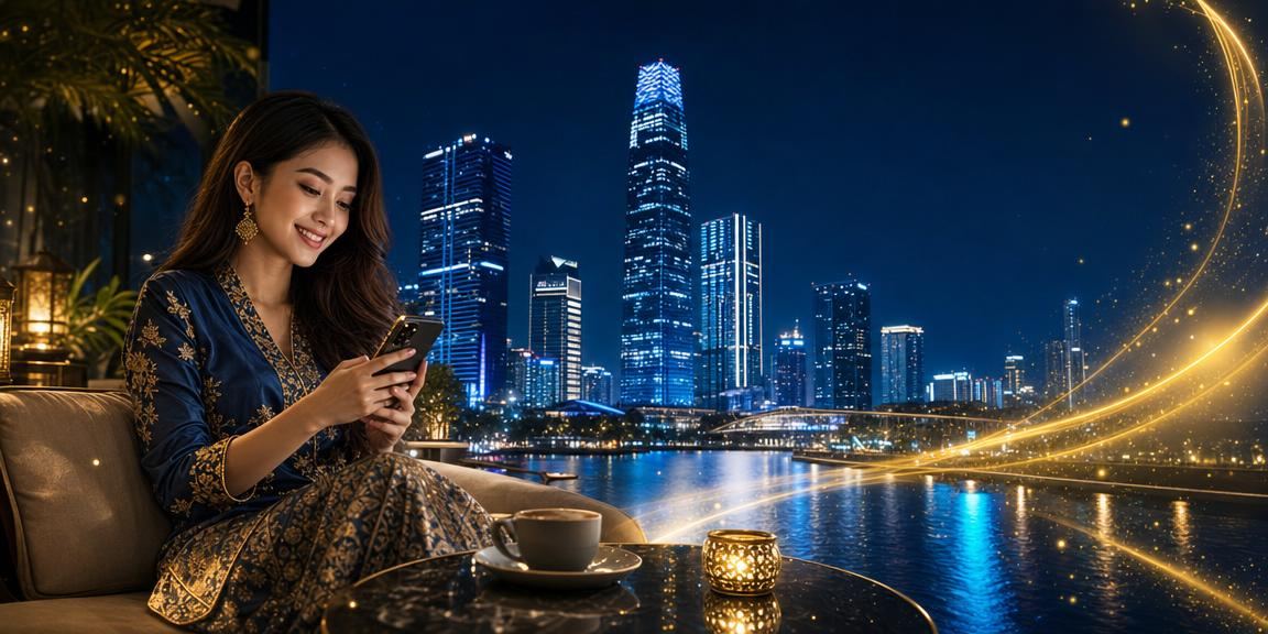 Pengguna kasino mudah alih di Kuala Lumpur menyemak taraf VIP dan cashback dalam telefon pintar